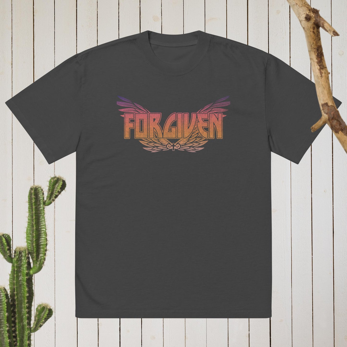 Forgiven Oversized faded t-shirt