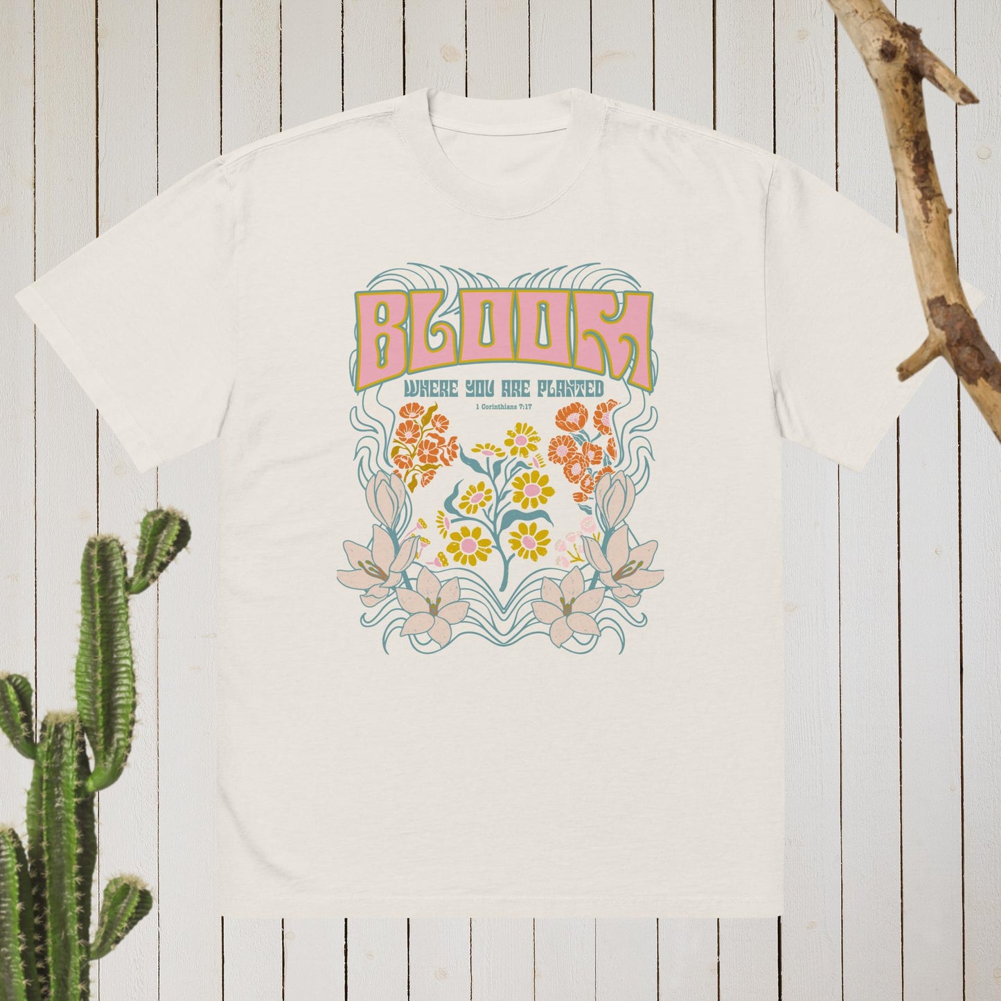 Bloom Oversized faded t-shirt