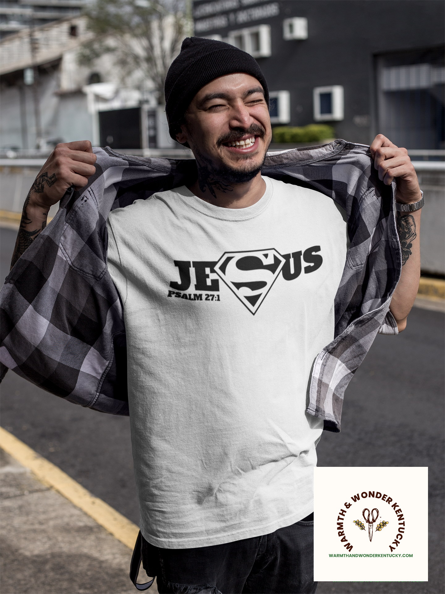 Jesus Superman Logo classic tee