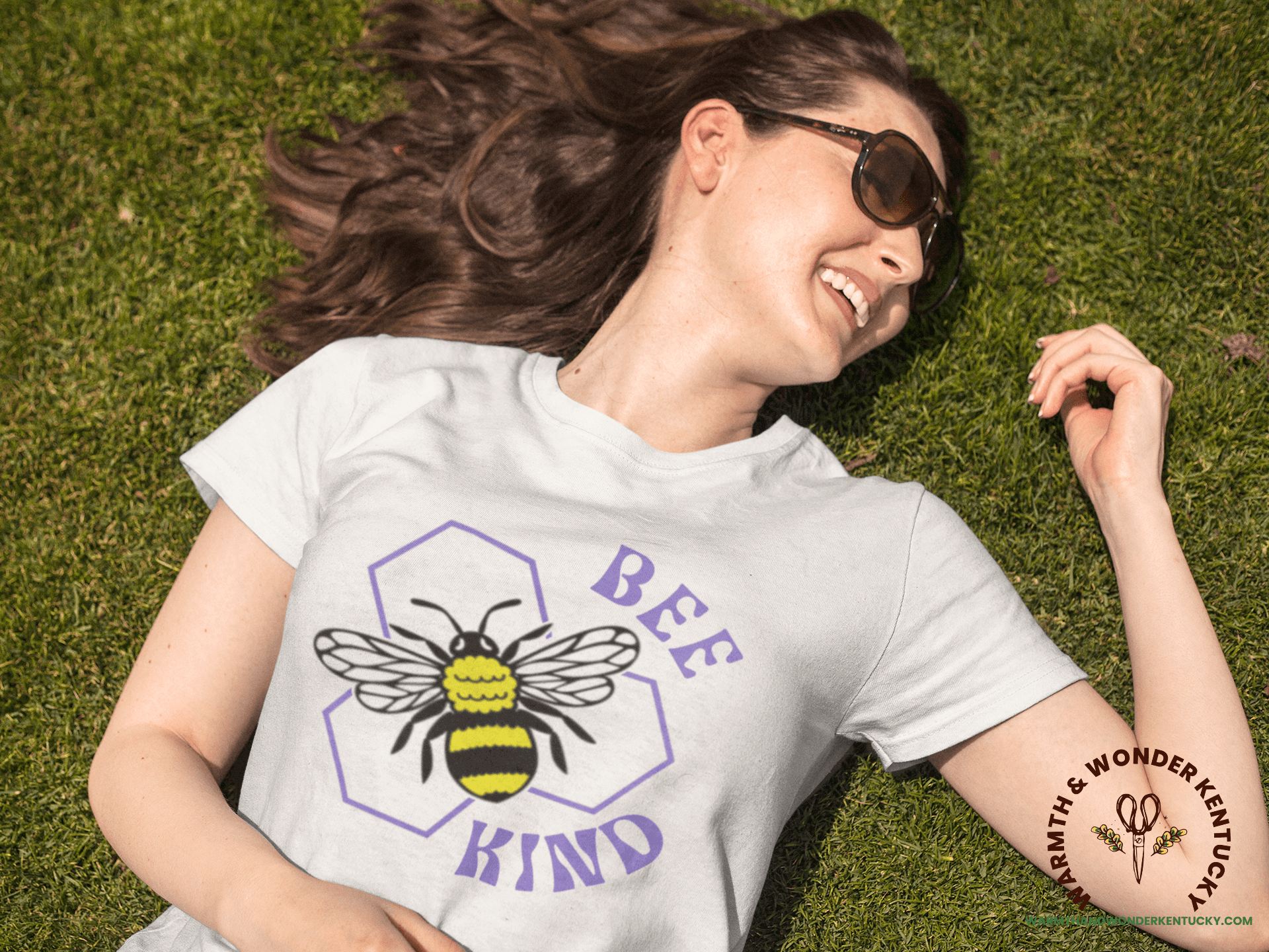 Bee Kind Unisex garment-dyed heavyweight t-shirt