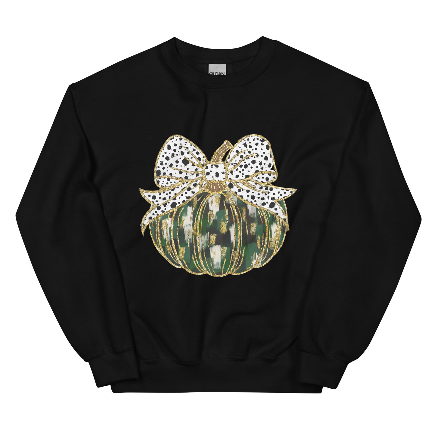 Glitter Coquette Watercolor Pumpkin Unisex Sweatshirt