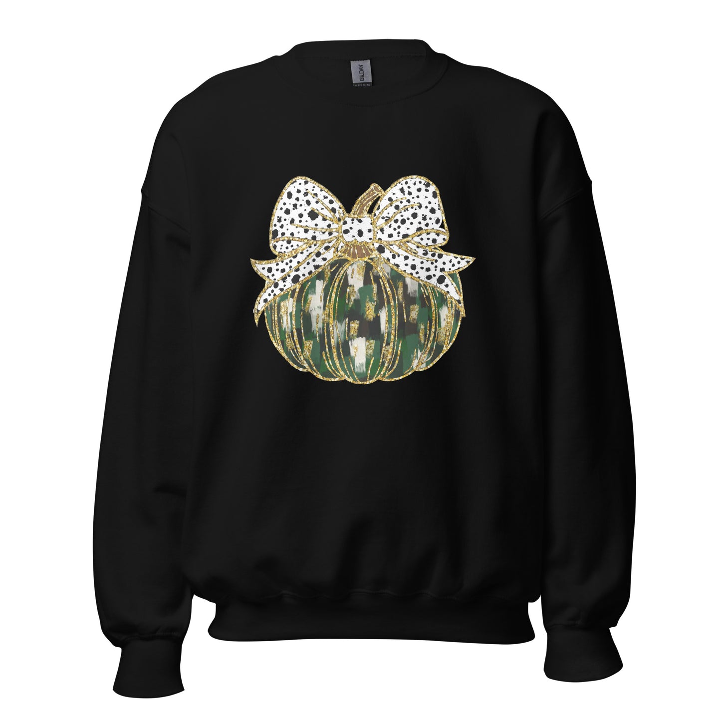 Glitter Coquette Watercolor Pumpkin Unisex Sweatshirt