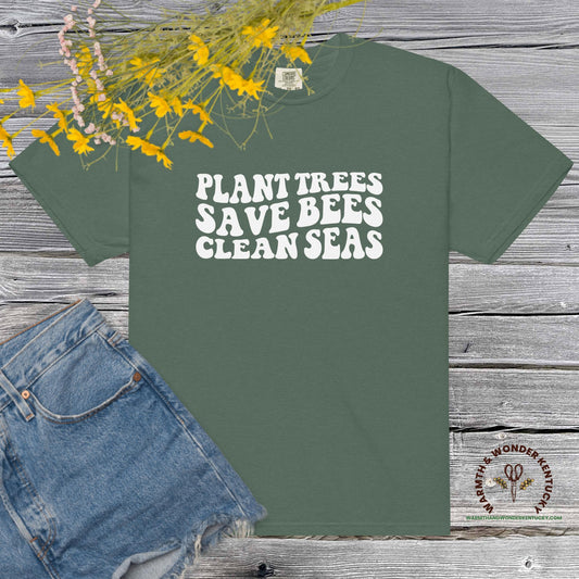 Plant Trees Unisex garment-dyed heavyweight t-shirt