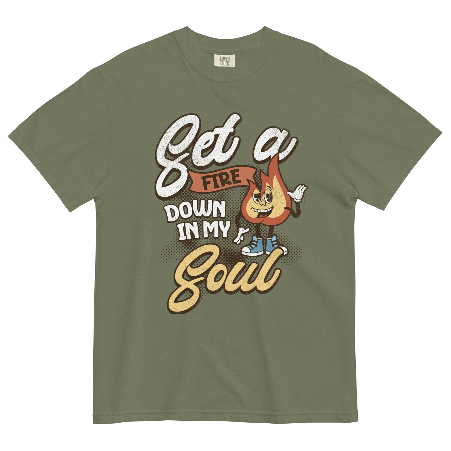 Set A Fire In My Soul Unisex garment-dyed heavyweight t-shirt