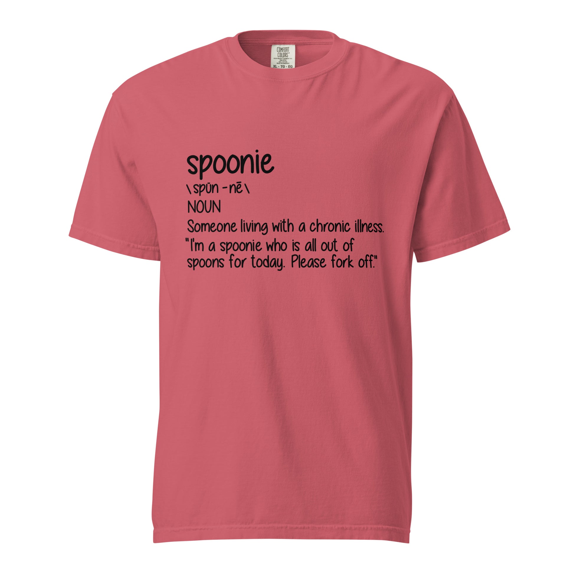 Spoonie Unisex garment-dyed heavyweight t-shirt