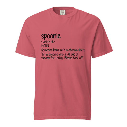 Spoonie Unisex garment-dyed heavyweight t-shirt