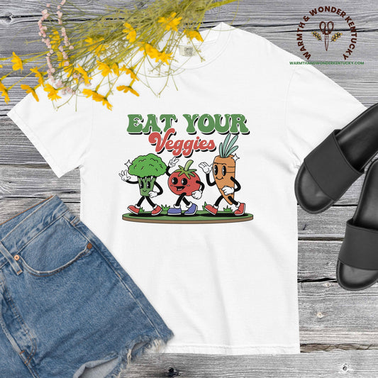 Eat Your Veggies Unisex garment-dyed heavyweight t-shirt