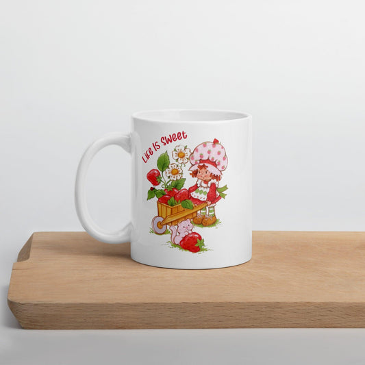 Strawberry Shortcake White glossy mug