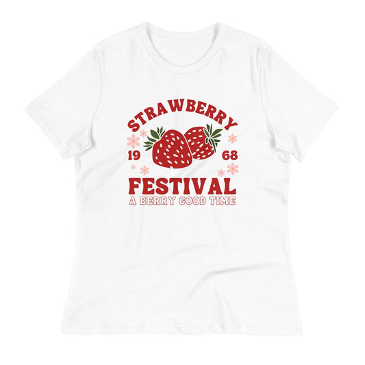 strawberry festival Women's Relaxed T-Shirt